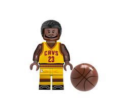 Boneco jogador basquete blocos de montar