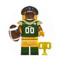 Boneco jogador futebol americano bloco de montar