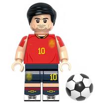 Boneco jogador futebol bloco de montar escolha Boneco jogador futebol bloco de montar escolha