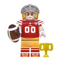 Boneco jogador nfl futebol americano bloco de montar