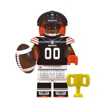 Boneco jogador nfl futebol americano bloco de montar