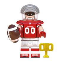 Boneco jogador nfl futebol americano bloco de montar