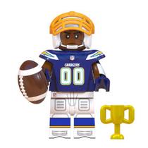 Boneco jogador nfl futebol americano bloco de montar