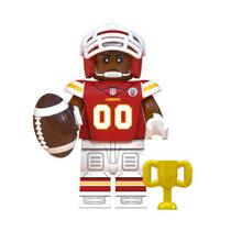 Boneco jogador nfl futebol americano bloco de montar