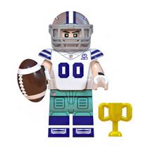 Boneco jogador nfl futebol americano bloco de montar