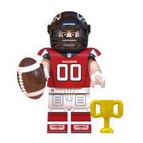 Boneco jogador nfl futebol americano bloco de montar
