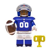 Boneco jogador nfl futebol americano bloco de montar
