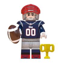 Boneco jogador nfl futebol americano bloco de montar