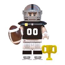 Boneco jogador nfl futebol americano bloco de montar