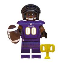 Boneco jogador nfl futebol americano bloco de montar