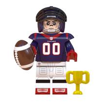 Boneco jogador nfl futebol americano bloco de montar