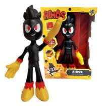 Boneco Jogo Mine Youtuber Athos Articulado Vinil 25cm Craft Boneco Jogo Mine Youtuber Athos Articulado Vinil 25cm Craft
