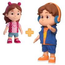 Boneco JP Mecanizado 14 frases + Boneca Mini Maria Clara 13cm Maria Clara e JP Youtubers