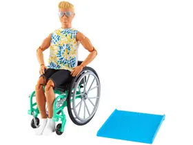 Boneco Ken Barbie Cadeira De Rodas - com Acessórios Mattel Boneco Ken Barbie Cadeira De Rodas - com Acessórios Mattel
