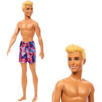 Boneco Ken Barbie Praia Piscina Com Shorts Articulado 30Cm