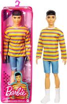 Boneco Ken Fashionista - Camisa Listrada - Barbie Mattel 175