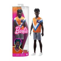 Boneco Ken Fashionista Camiseta Laranja 30Cm Mattel - Hpf79