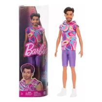 Boneco Ken Fashionista Moreno com Barba 227 Barbie Mattel