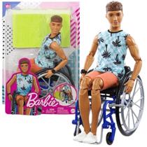 Boneco Ken Fashionista Moreno com Cadeira de Rodas Barbie - Mattel