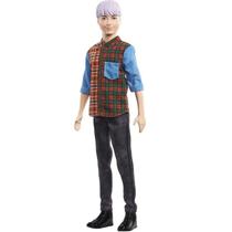 Boneco Ken Fashionistas 154 Cabelo Roxo Mattel