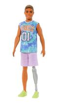 Boneco Ken Fashionistas 212 Perna Protética Hjt11 Mattel