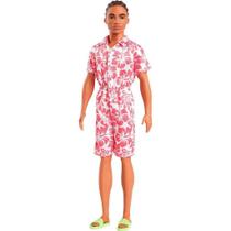 Boneco Ken Mattel Fashionista Roupa Floral Vermelho Boneco Ken Mattel Fashionista Roupa Floral Vermelho