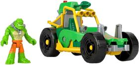 Boneco Killer Croc e Carro De Ação Imaginext Mattel HML05