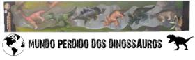 Boneco - Kit Mundo Perdido dos Dinossauros 6 dinos - VD HONGYAO