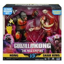 Boneco Kong e Skar King 15 Cm Godzilla Vs Kong Novo Império