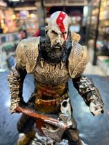 Boneco Kratos Armadura God Of War Ragnarok Estátua Resina 20cm