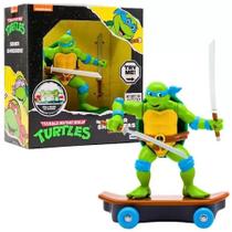 Boneco Leonardo Sewer Shredders com Skate - Candide 7407