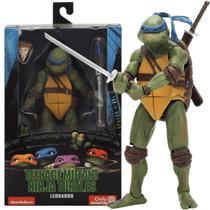 Boneco Leonardo Tartarugas Ninjas 16cm Articulado figure Boneco Leonardo Tartarugas Ninjas 16cm Articulado figure