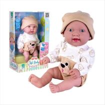 Boneco Life Baby Menino Super Toys com Chupeta em Vinil Ref. 618
