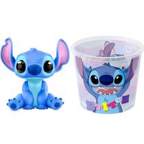 Boneco Lilo Stitch na Caixa 15cm + Balde Pipoca Disney Baby