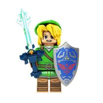 Boneco link the legend of zelda game bloco de montar