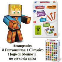 Boneco Lopers 15cm Gamer Skin Com 3 Ferramentas 1 Chaveiro Algazarra Brinquedos Boneco Lopers 15cm Gamer Skin Com 3 Ferramentas 1 Chaveiro Algazarra Brinquedos