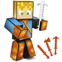 Boneco Lopers Original 15cm Mine Gamer com ferramentas Boneco Lopers Original 15cm Mine Gamer com ferramentas