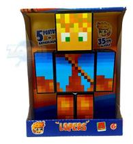 Boneco Lopers youtuber Minecraft - 25cm - Algazarra Ind. Com. Brinquedos