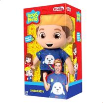 Boneco Luccas Neto Aventureiro Loiro Com Som 27 cm