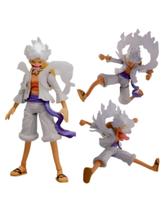 Boneco Luffy Gear 5 One Piece Articulado com Acessorios Action Figure Colecionavel