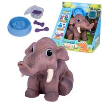 Boneco Mamute Bebê Com Massinha Dino World Baby - Cotiplas