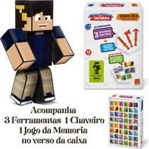 Boneco Marcelo DRV 15cm Gamer Skin 3 Ferramentas 1 Chaveiro Algazarra Brinquedos