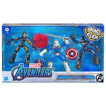 Boneco Marvel Avengers Bend And Flex Taskmaster vs Iron Man e Captain America E9198 - Hasbro