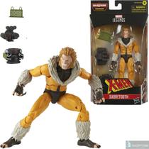 Boneco Marvel Legends Series X-Men Build-a-Figure, Figura 15 cm Dentes-de-Sabre 100%original - HASBRO