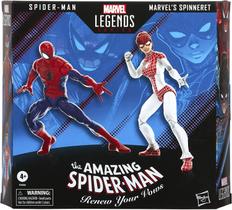 Boneco Marvel Legends Spider Man e Marvels Spinneret Hasbro