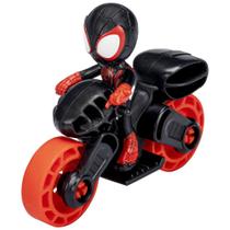 Boneco Marvel Spidey And His Amazing Friends, Figura Miles Morales: Homem-aranha Com Moto - F4002 - Hasbro Boneco Marvel Spidey And His Amazing Friends, Figura Miles Morales: Homem-aranha Com Moto - F4002 - Hasbro