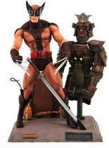 Boneco Marvel Wolverine Brown Uniform Marvel Select