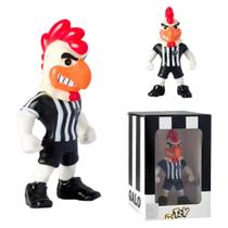 Boneco Mascote Atlético Mineiro Galo Doido Oficial 12cm em Vinil Colecionável com Cabeça Articulada