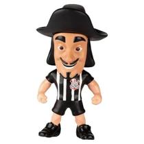 Boneco Mascote Corinthians Mosqueteiro Oficial Camisa Preto e Branco 12cm