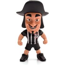 Boneco Mascote Mosqueteiro do Corinthians Sport Club Corinthians Paulista Oficial em Vinil Articulado 12cm Camisa 2 (Lis